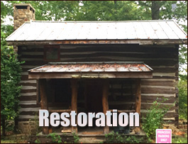 Historic Log Cabin Restoration  Marietta, Georgia